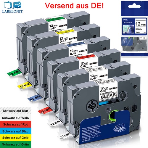 Schriftband tze 231 12mm 9mm - schriftband,