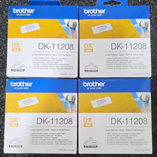 Brother 11208 etiketten - 4x,