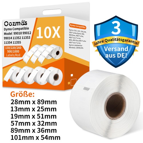 Label etiketten für dymo - für,